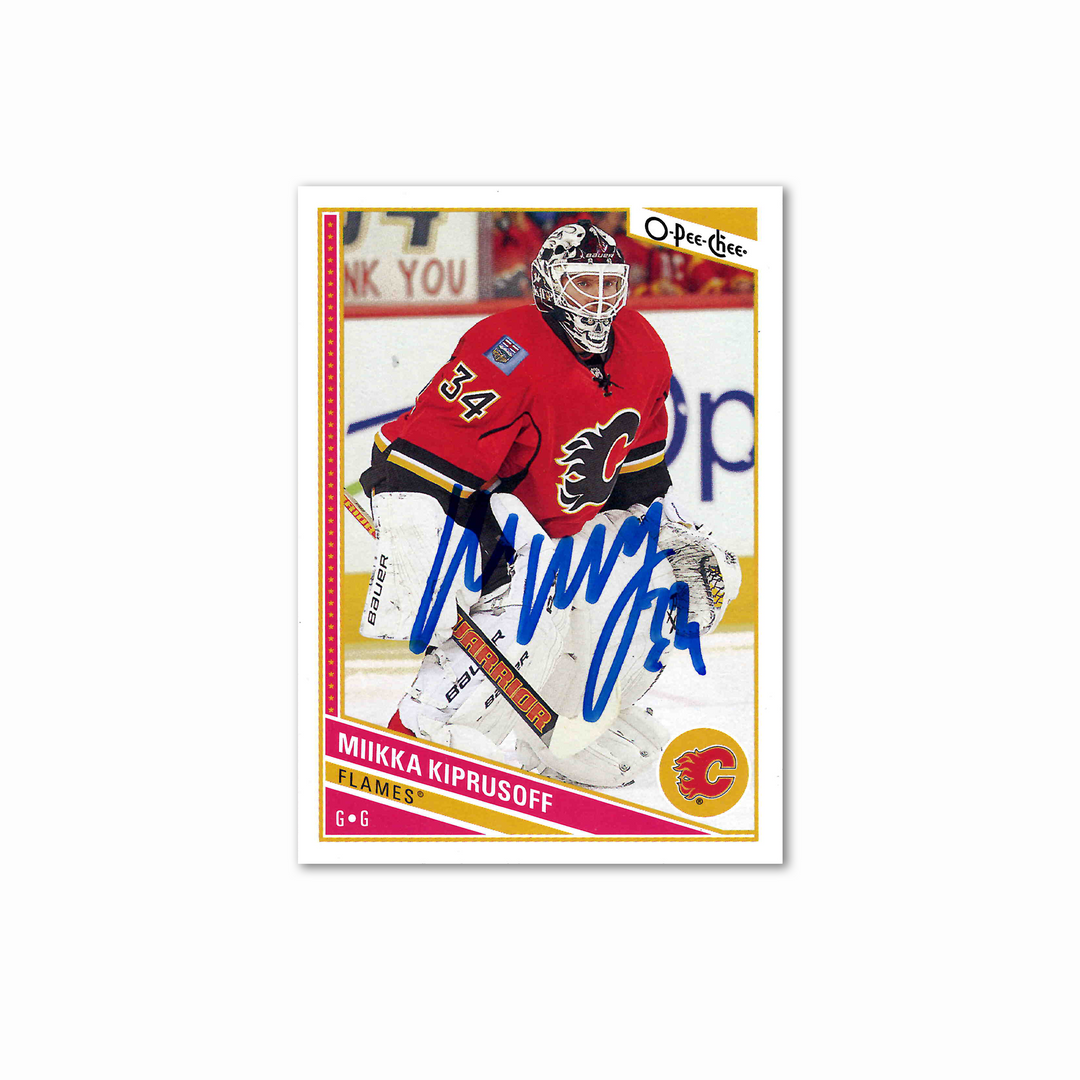 Miikka Kiprusoff Autographed Calgary Flames OPC 