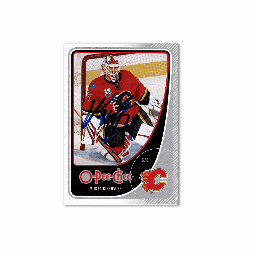 Miikka Kiprusoff Autographed Calgary Flames OPC 