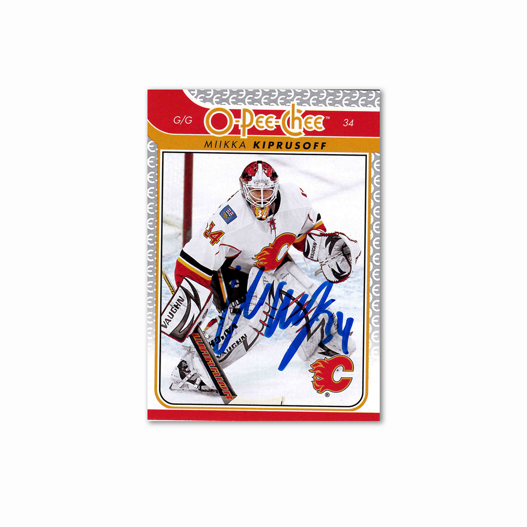 Miikka Kiprusoff Autographed Calgary Flames OPC 