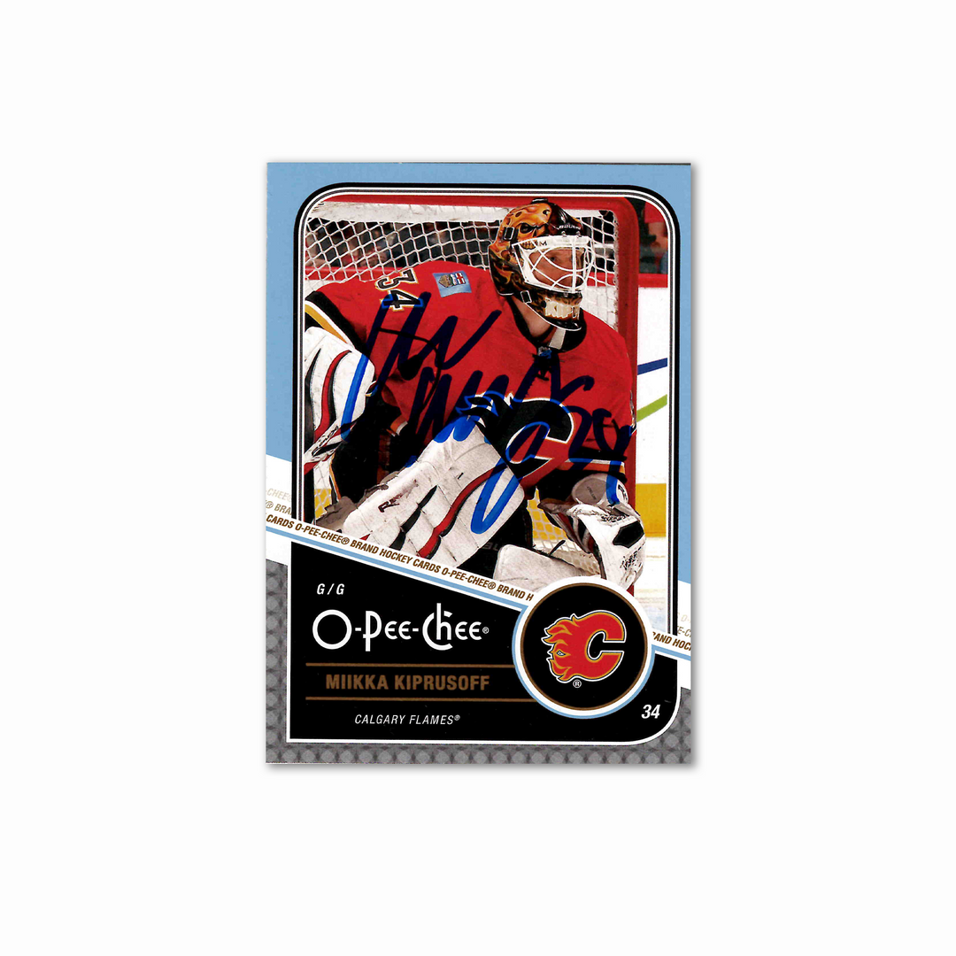 Miikka Kiprusoff Autographed Calgary Flames OPC 
