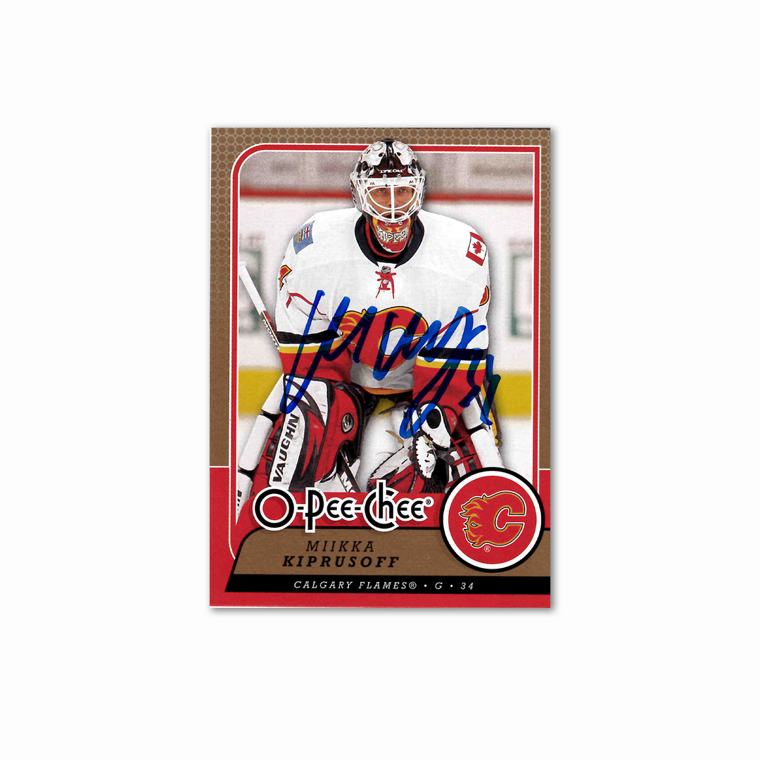 Miikka Kiprusoff Autographed Calgary Flames OPC 
