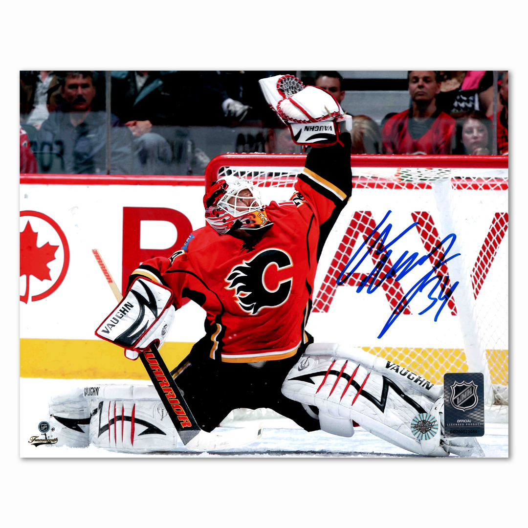 Miikka Kiprusoff Autographed Calgary Flames Home Horizontal 8x10 Photo