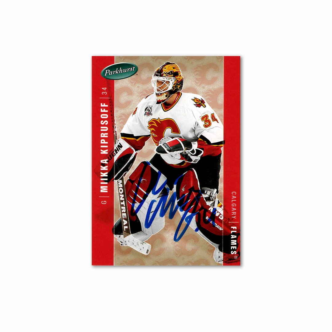 Miikka Kiprusoff Autographed Calgary Flames Parkhurst 