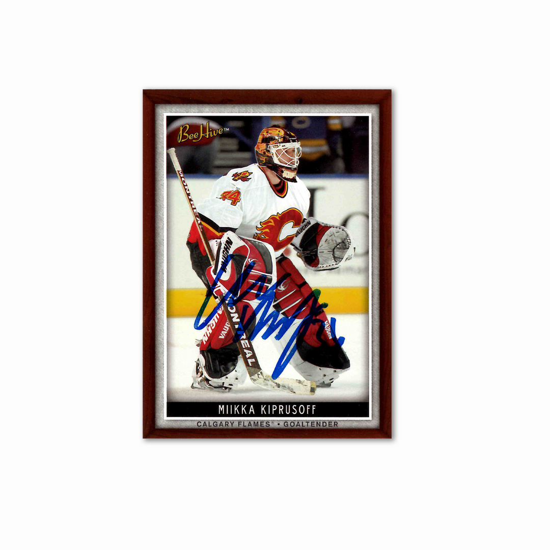 Miikka Kiprusoff Autographed Calgary Flames UDA BeeHive 