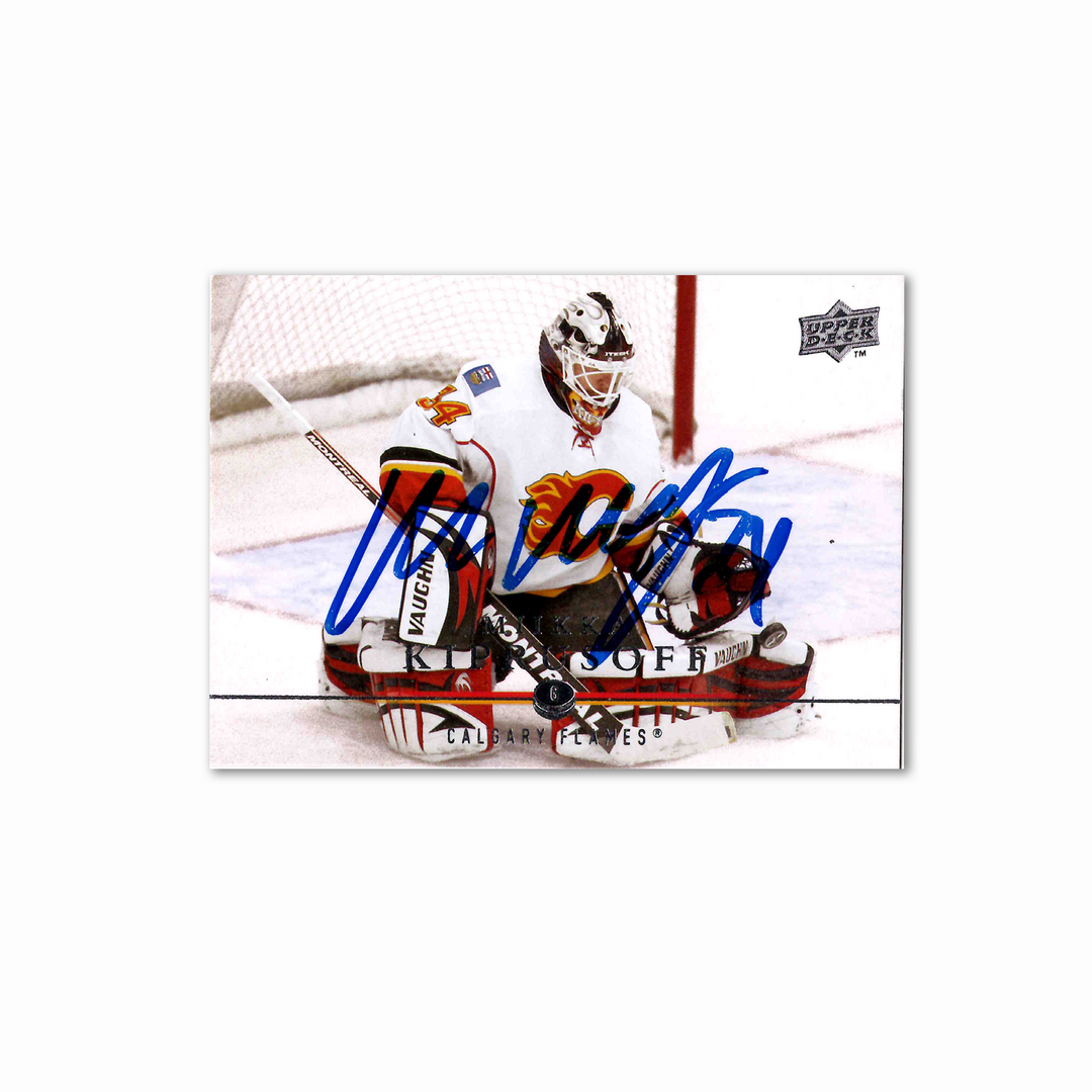 Miikka Kiprusoff Autographed Calgary Flames UDA 