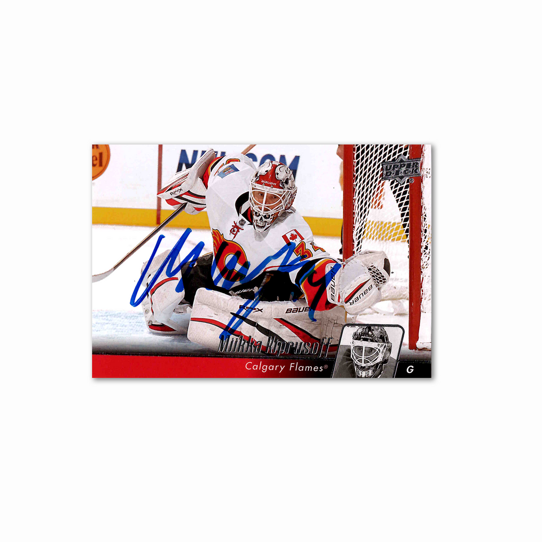 Miikka Kiprusoff Autographed Calgary Flames UDA 