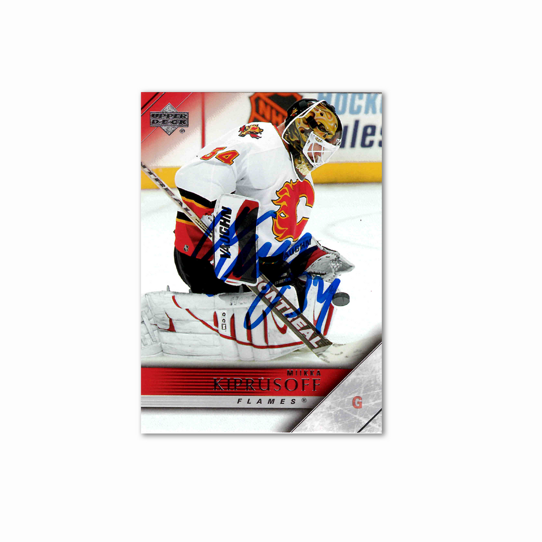 Miikka Kiprusoff Autographed Calgary Flames UDA 