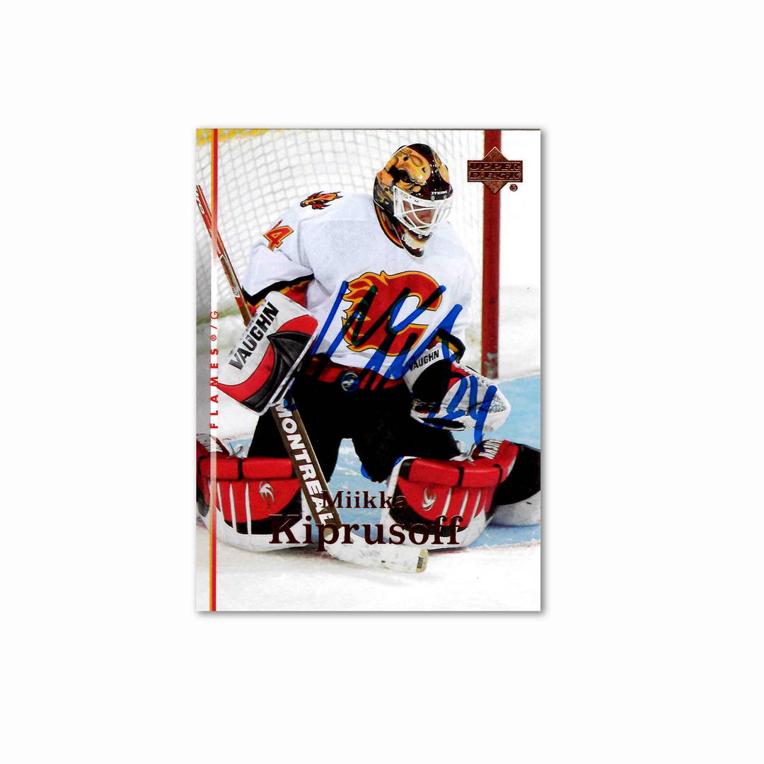 Miikka Kiprusoff Autographed Calgary Flames UDA 