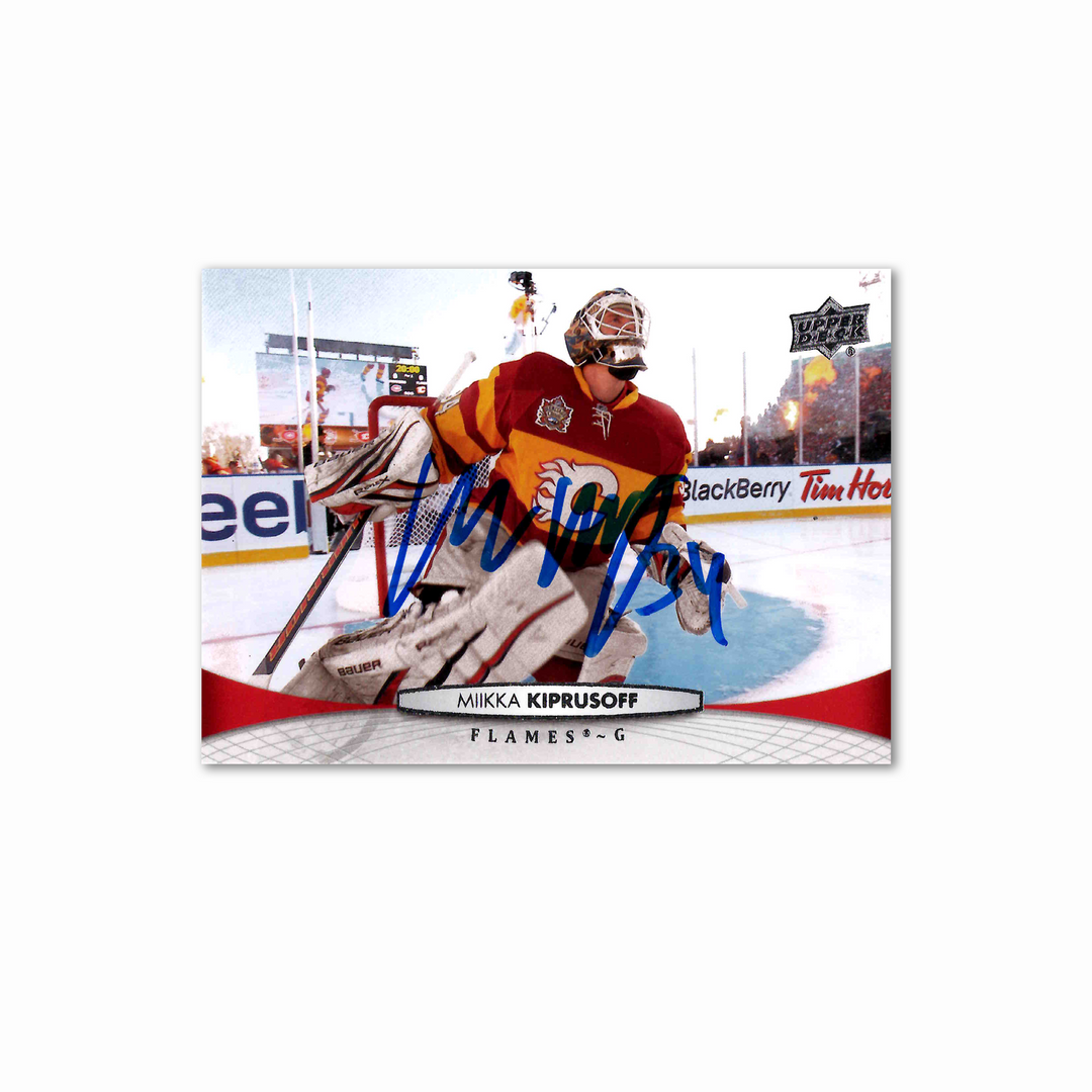 Miikka Kiprusoff Autographed Calgary Flames UDA 