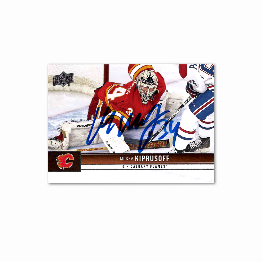 Miikka Kiprusoff Autographed Calgary Flames UDA 