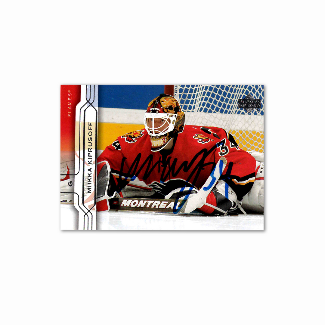 Miikka Kiprusoff Autographed Calgary Flames UDA 