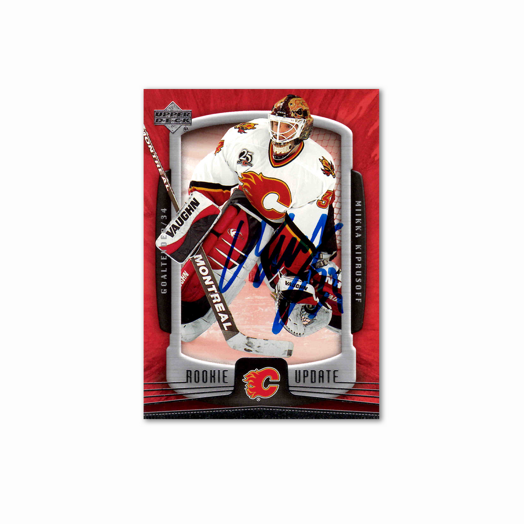 Miikka Kiprusoff Autographed Calgary Flames UDA 