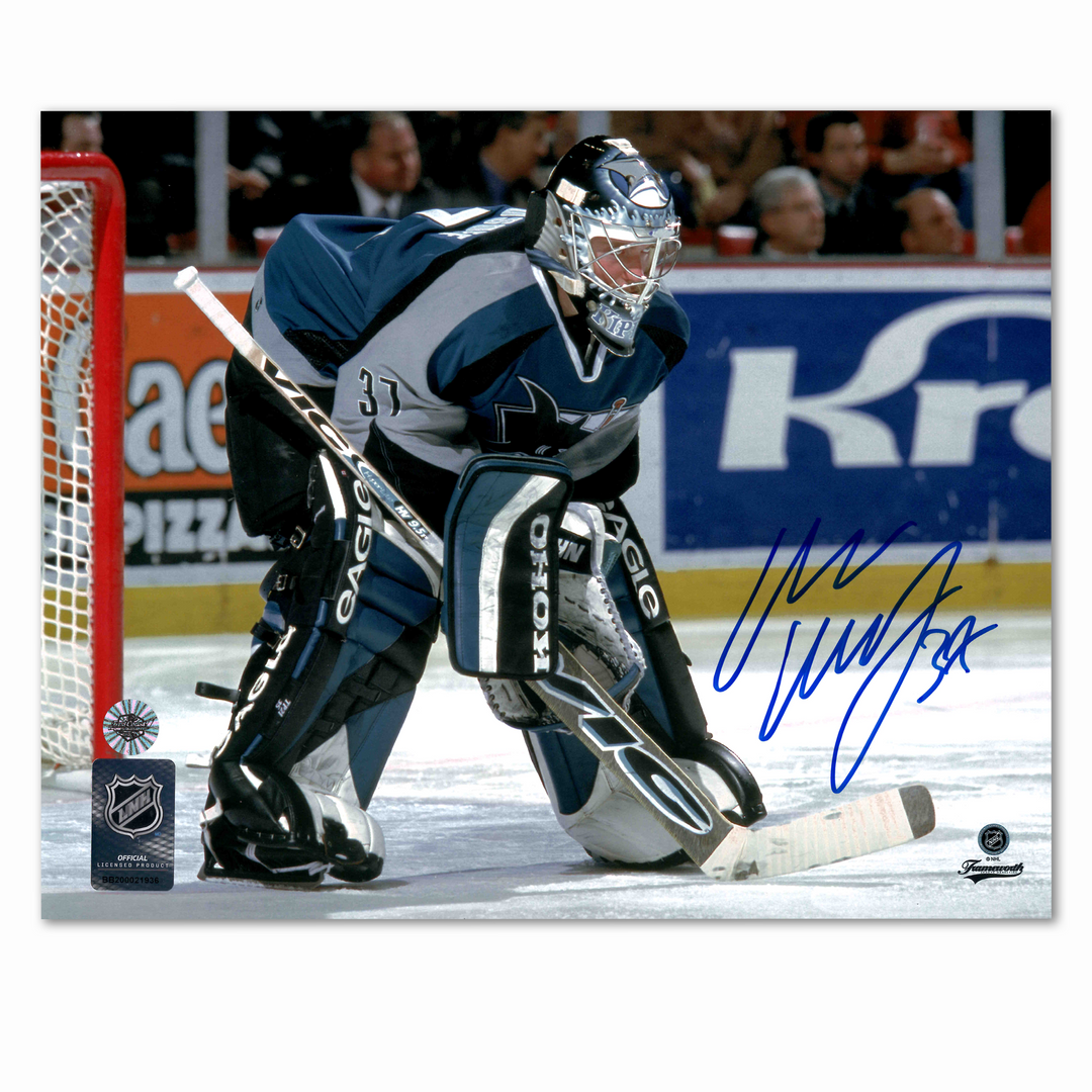Miikka Kiprusoff Autographed San Jose Sharks Home 8x10 Photo