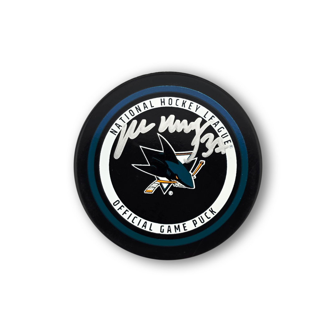 Miikka Kiprusoff Autographed San Jose Sharks Official Hockey Puck