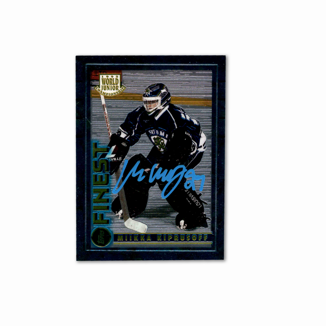 Miikka Kiprusoff Autographed Team Finland Topps 