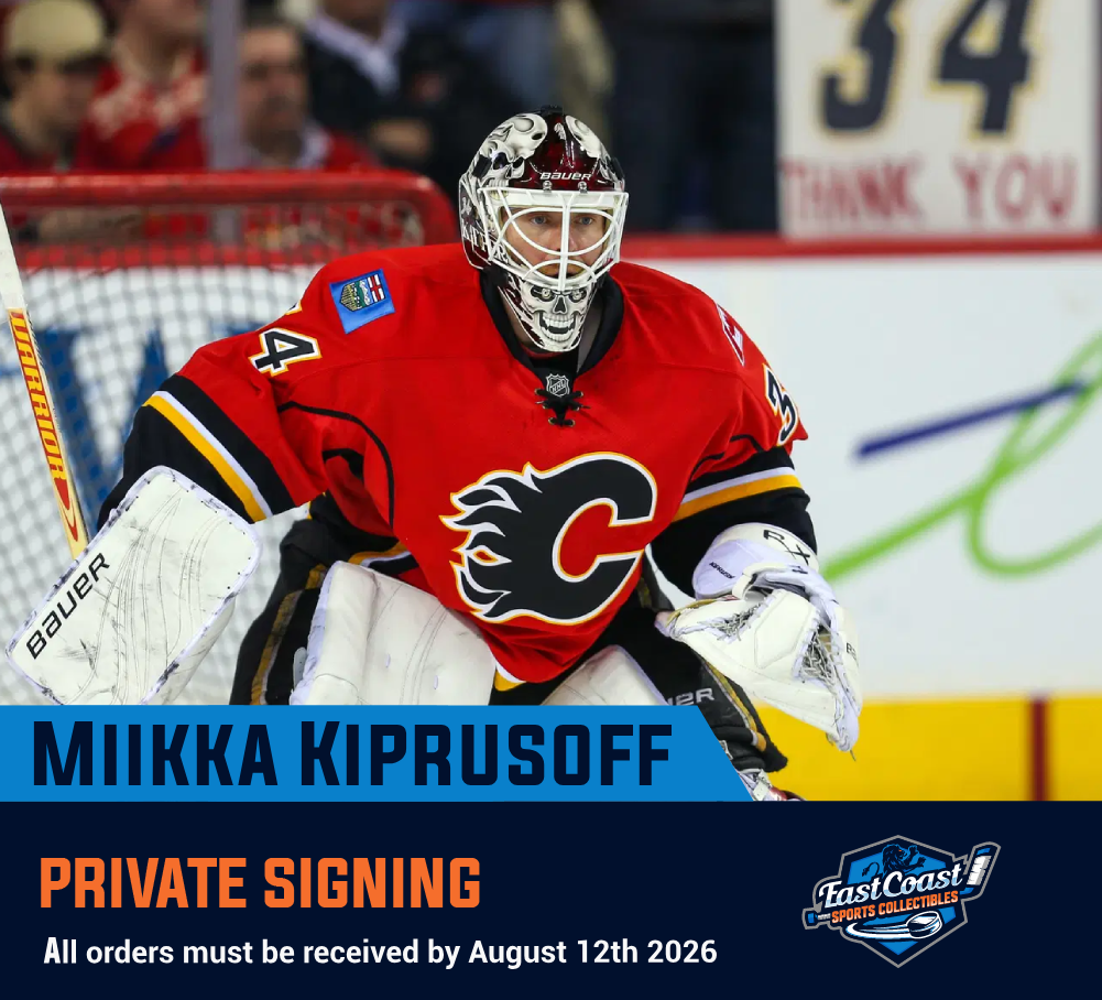 Pre-Order - Miikka Kiprusoff - Inscription