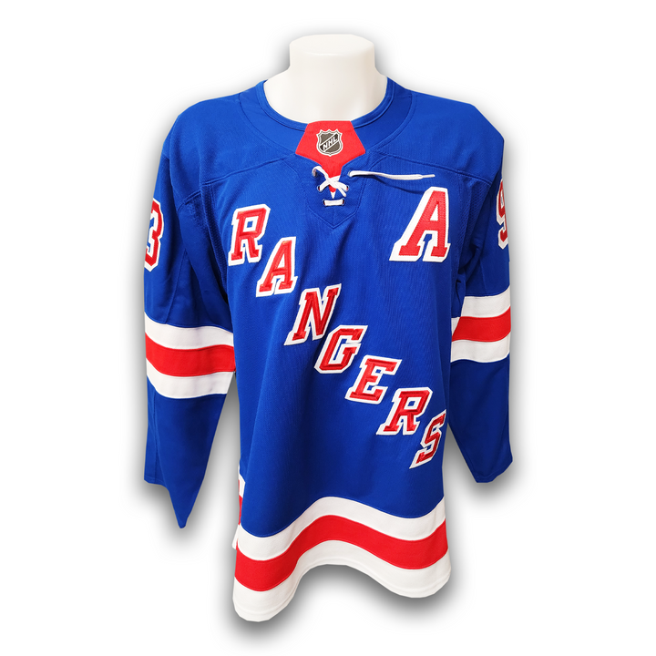 Mika Zibanejad Autographed New York Rangers Home Fanatics Premium Jersey