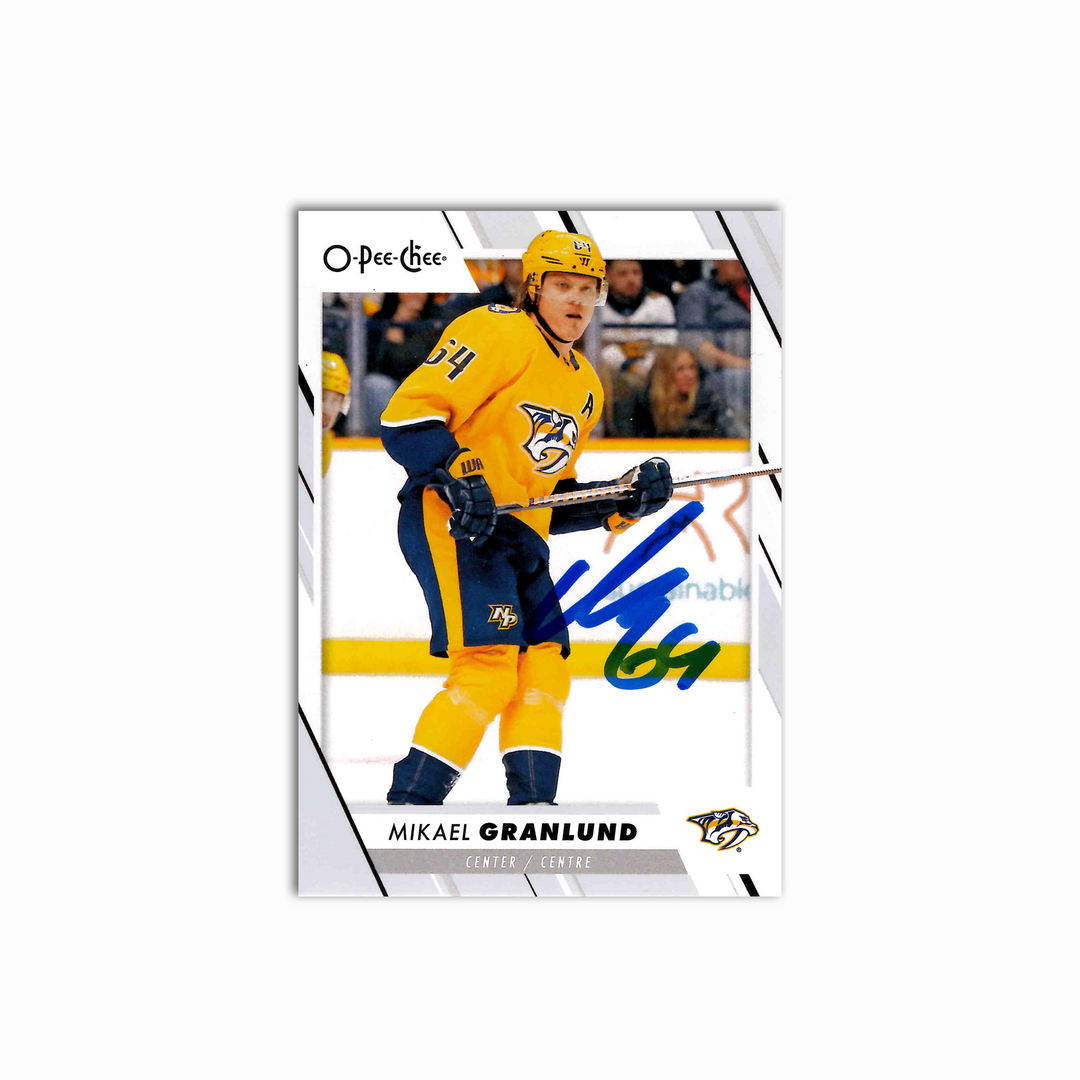 Mikael Granlund Autographed Nashville Predators 2023-24 O-Pee-Chee Hockey card