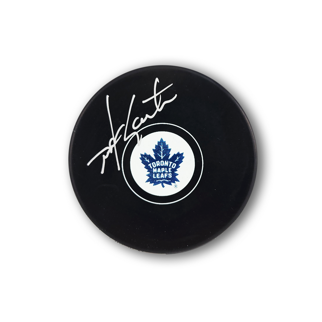 Mike Gartner Autographed Toronto Maple Leafs Hockey Puck