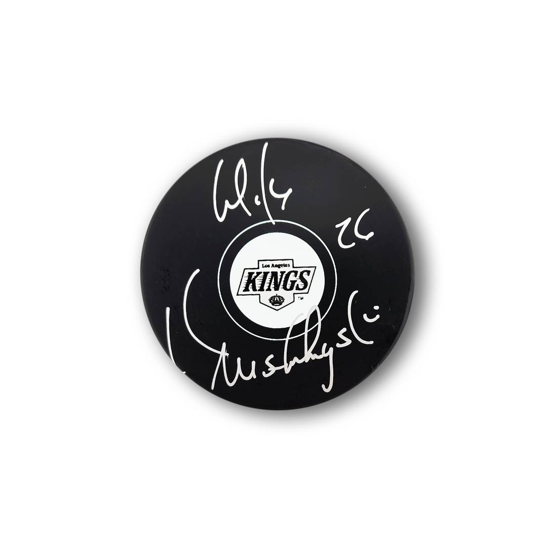 Mike Krushelnyski Autographed Los Angeles Kings Hockey Puck