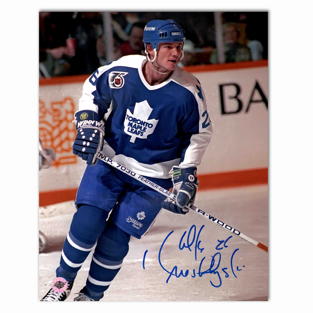 Mike Krushelnyski Autographed Toronto Maple Leafs Home 8x10 Photo
