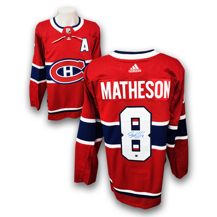 Mike Matheson Autographed Montreal Canadiens Home Adidas Jersey