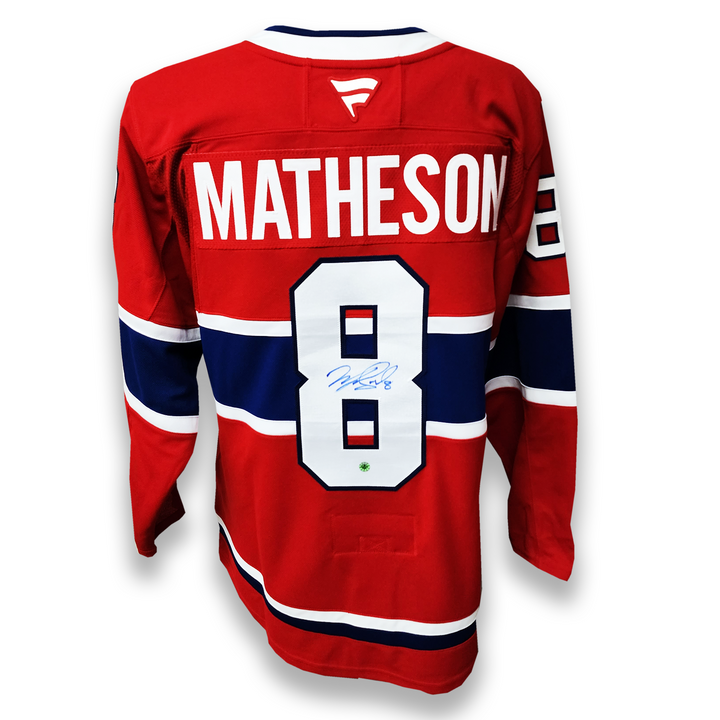 Mike Matheson Autographed Montreal Canadiens Home Fanatics Premium Jersey
