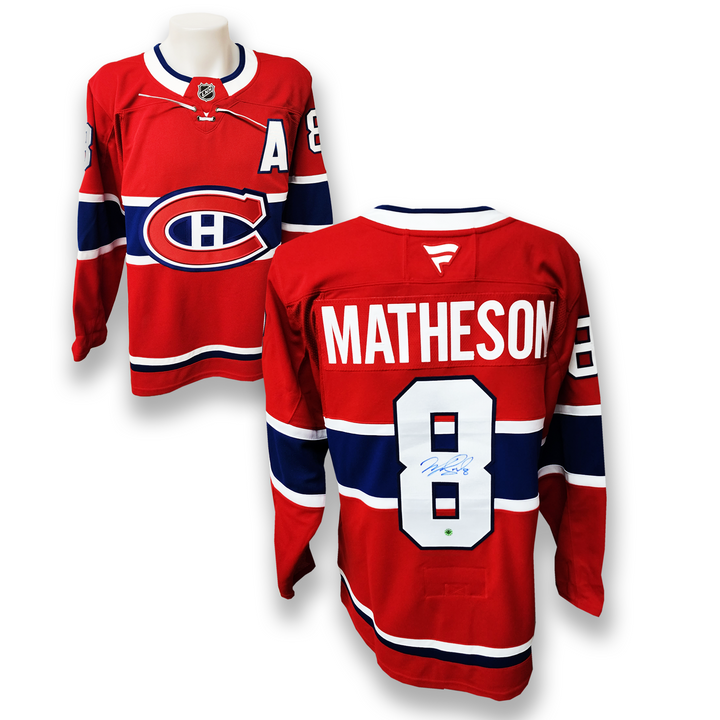 Mike Matheson Autographed Montreal Canadiens Home Fanatics Premium Jersey