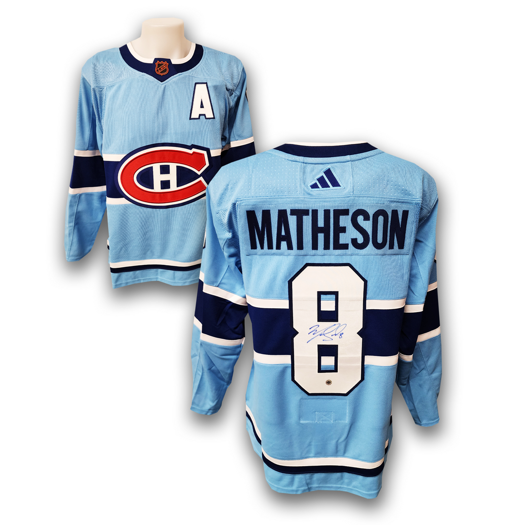 Mike Matheson Autographed Montreal Canadiens Reverse Retro 2.0 Adidas Jersey