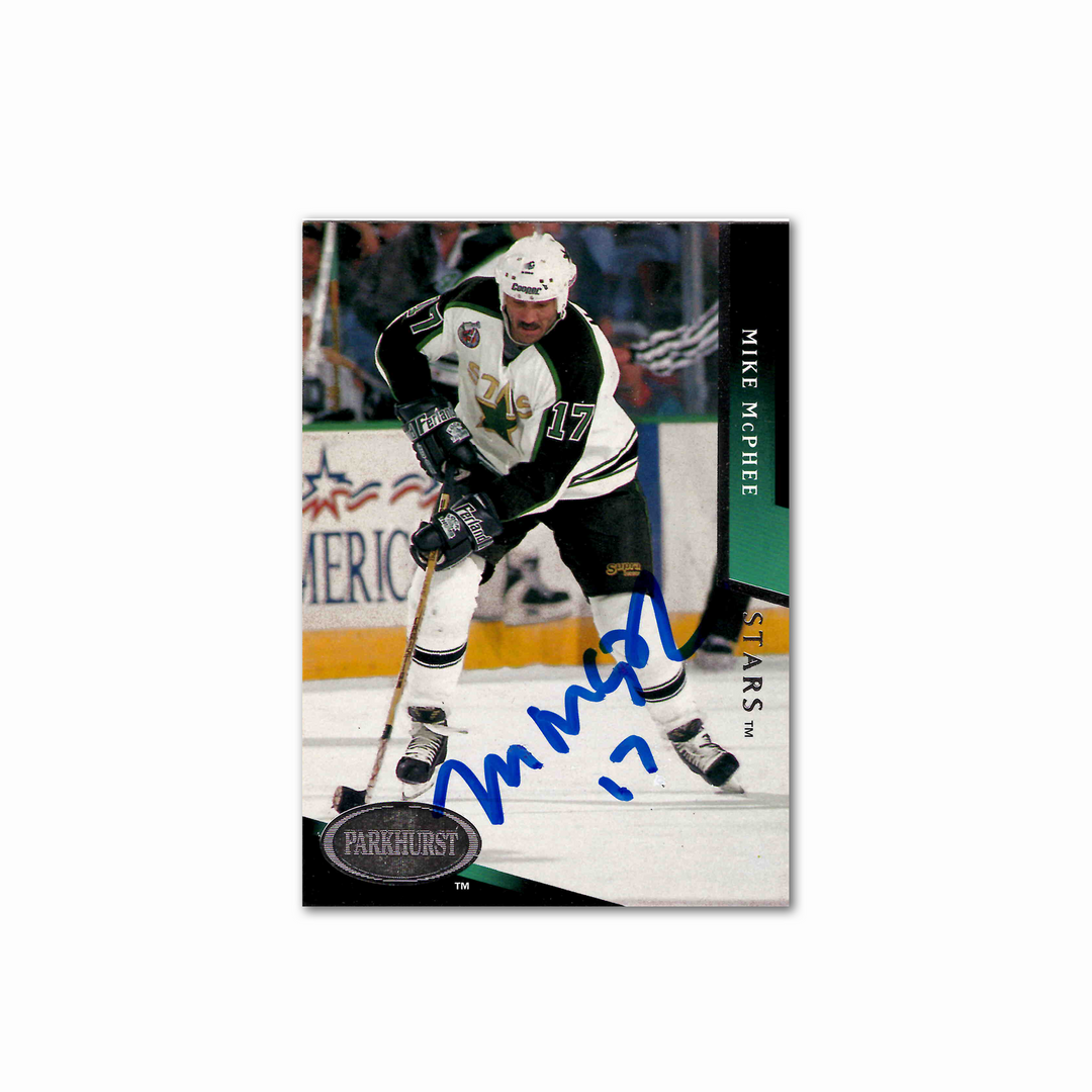 Mike McPhee Autographed Dallas Stars 1993 Parkhurst 