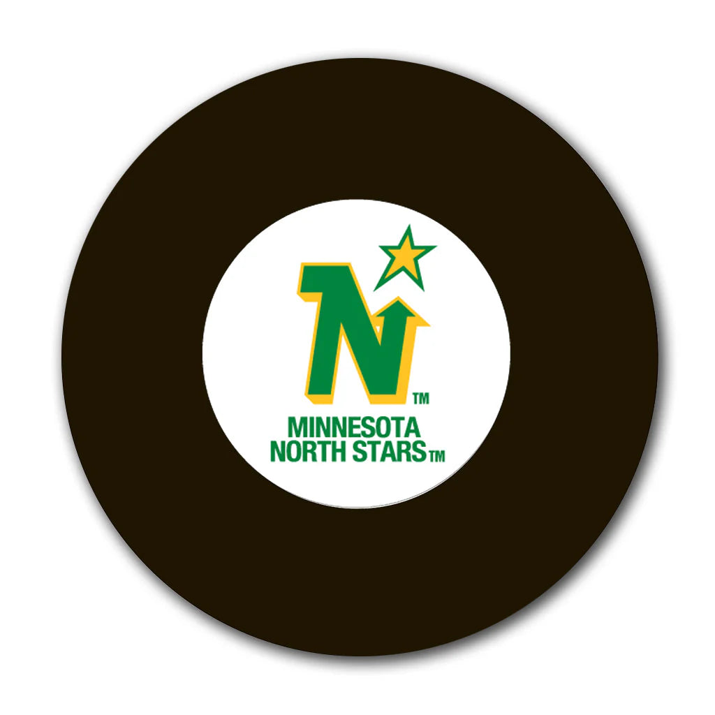 Pre-Order - Mike McPhee Autographed Minnesota North Stars Hockey Puck
