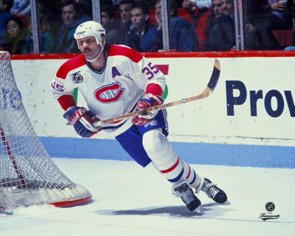 Pre-Order - Mike McPhee Autographed Montreal Canadiens Away Horizontal 8x10 Photo