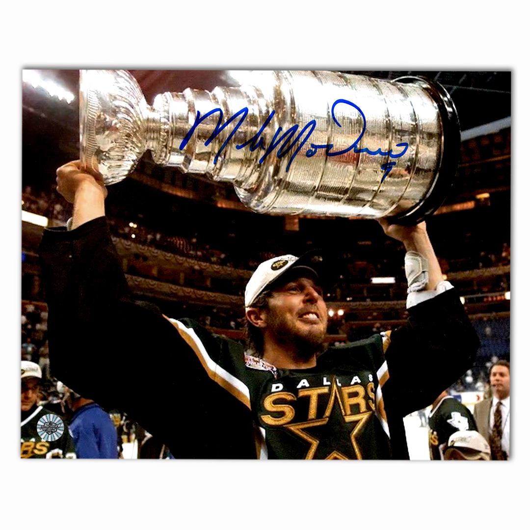 Mike Modano Autographed Dallas Stars 1999 Stanley Cup 8x10 Horizontal Photo