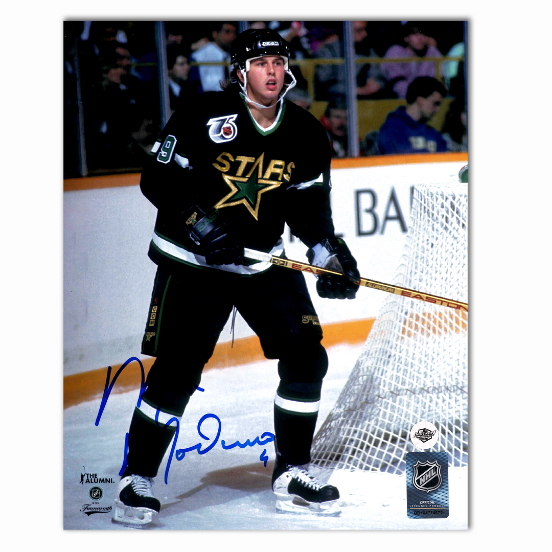 Mike Modano Autographed Dallas Stars 8x10 Rookie Photo