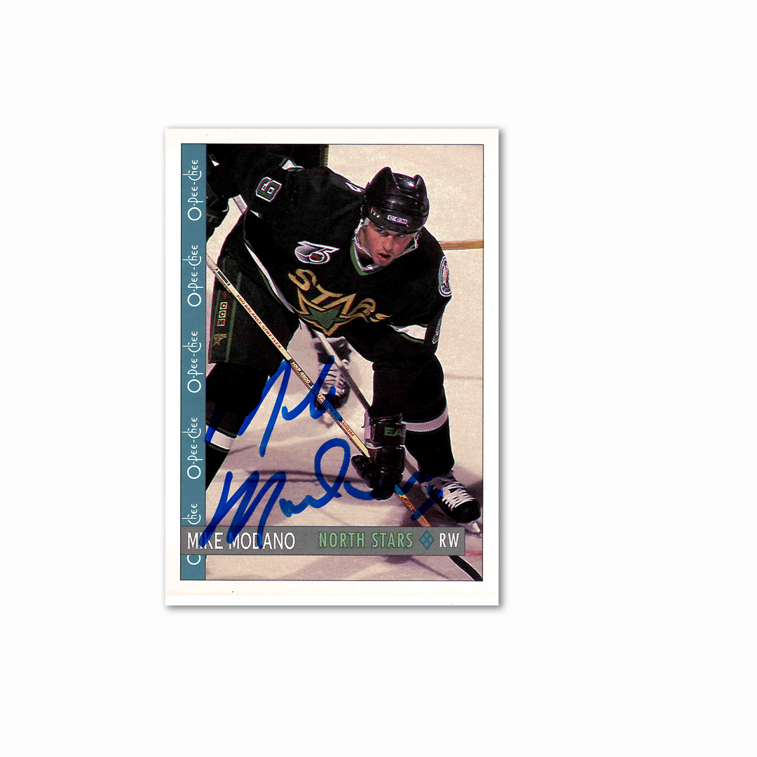 Mike Modano Autographed Minnesota North Stars OPC 