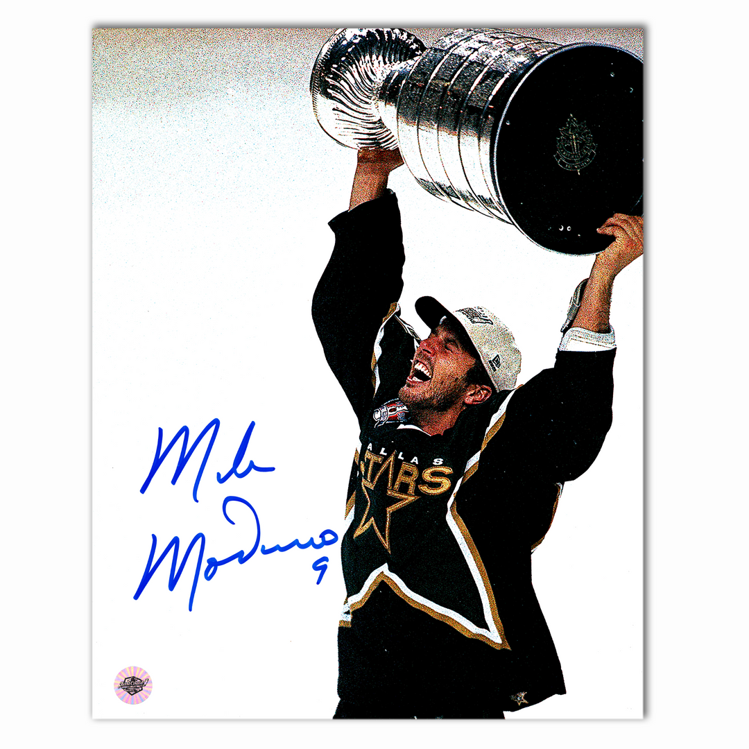 Mike Modano Autographed Dallas Stars 1999 Stanley Cup 8x10 Photo