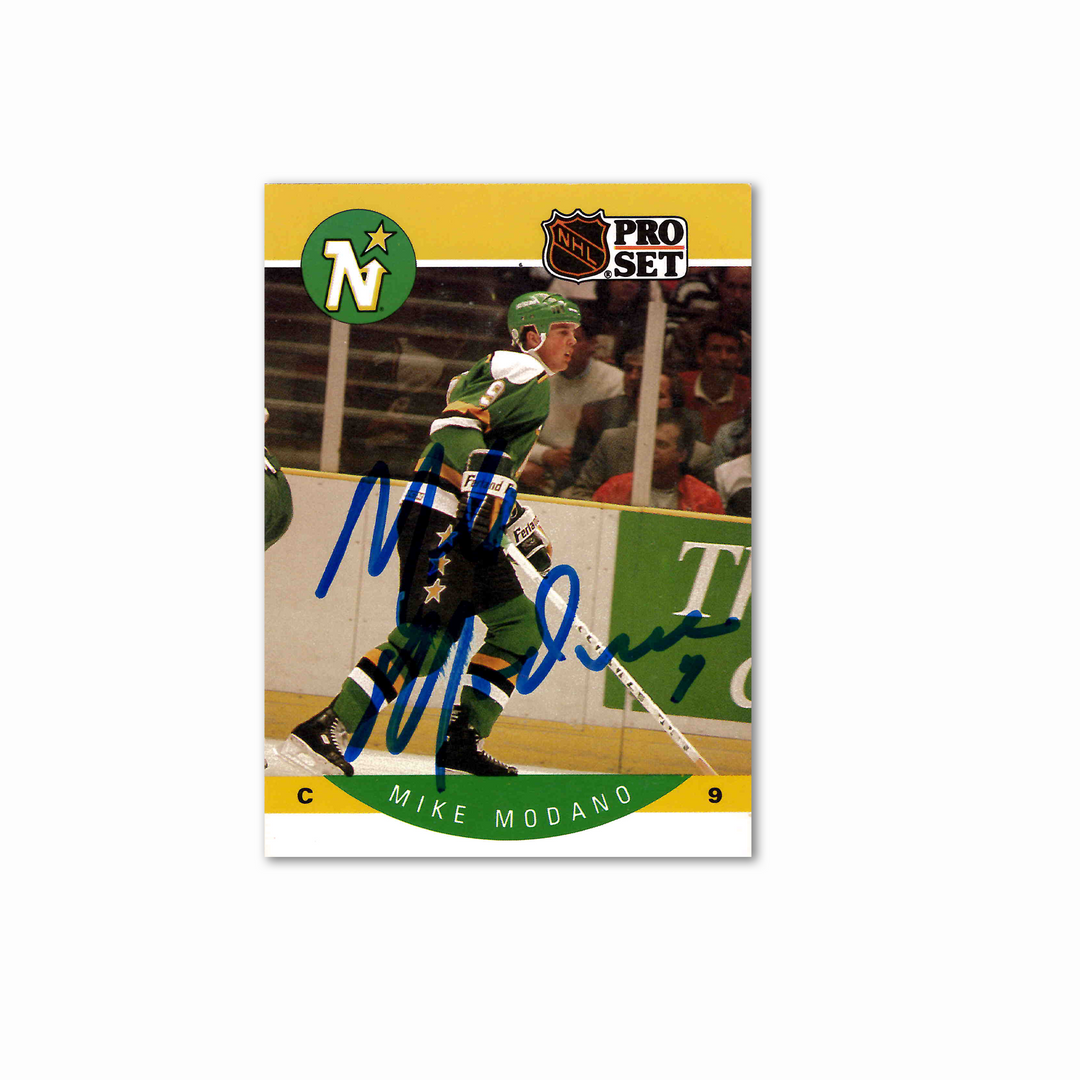 Mike Modano Autographed Minnesota North Stars Proset 