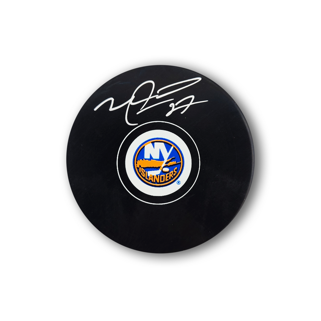 Mike Peca Autographed New York Islanders Hockey Puck