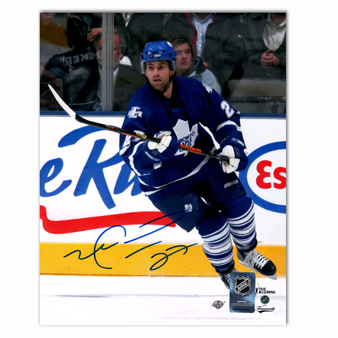 Mike Peca Autographed Toronto Maple Leafs Home 8x10 Photo
