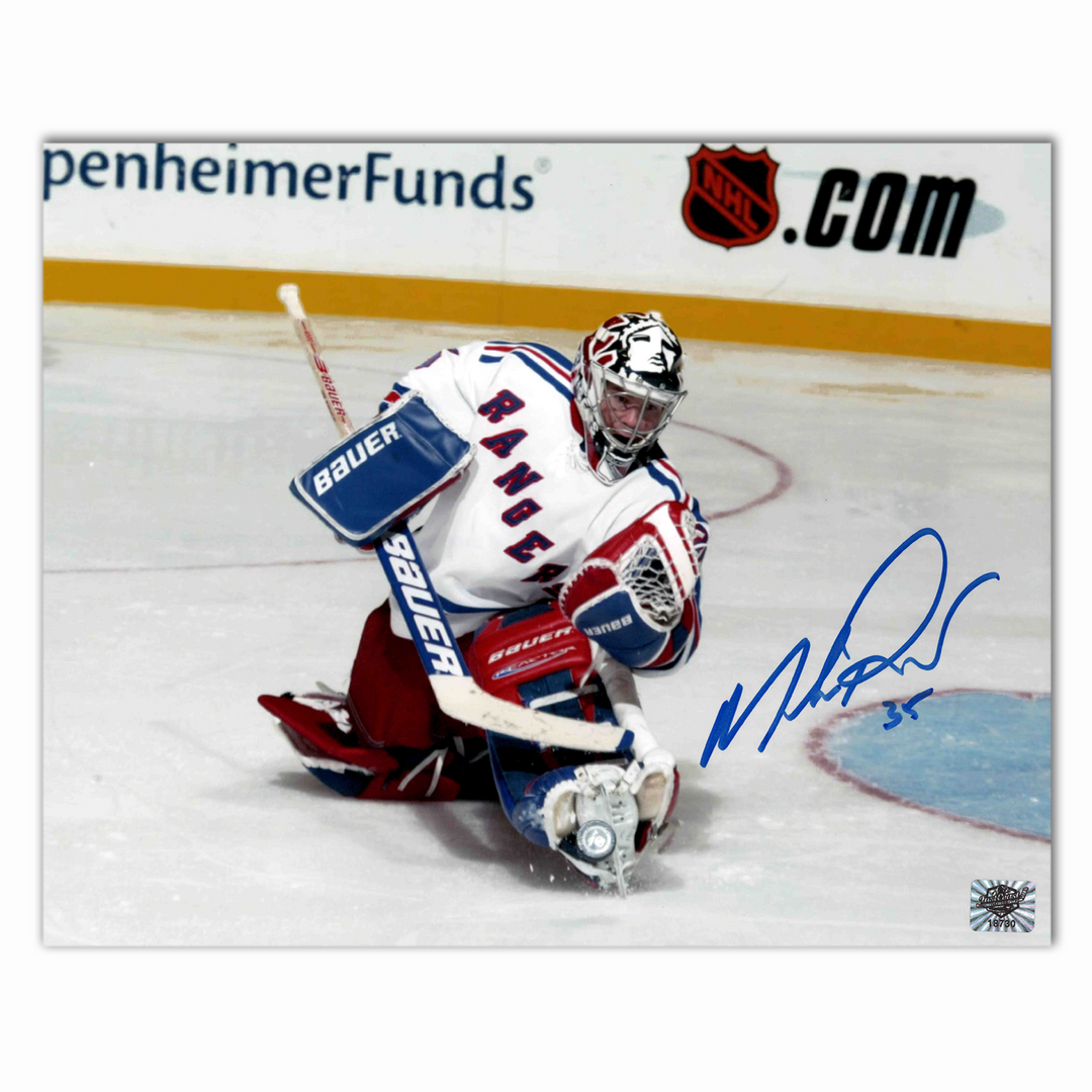 Mike Richter Autographed New York Rangers Away 8x10 Horizontal Photo