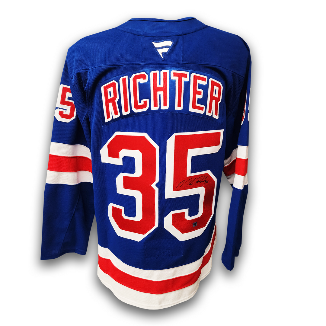 Mike Richter Autographed New York Rangers Home Fanatics Premium Jersey