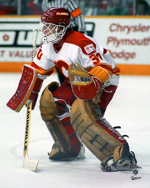 Pre-Order - Mike Vernon Autographed Calgary Flames Away 8x10 Photo