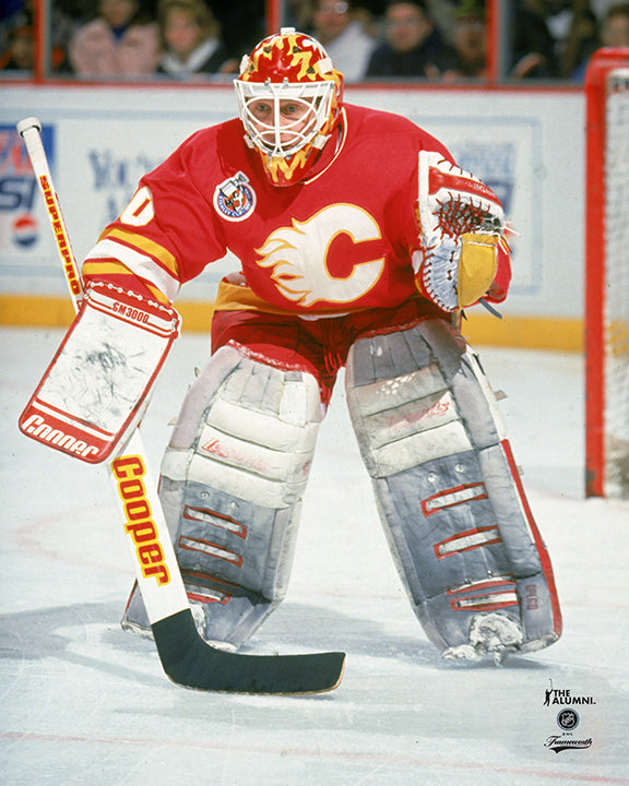 Pre-Order - Mike Vernon - Autographed Calgary Flames Home 8x10 Photo
