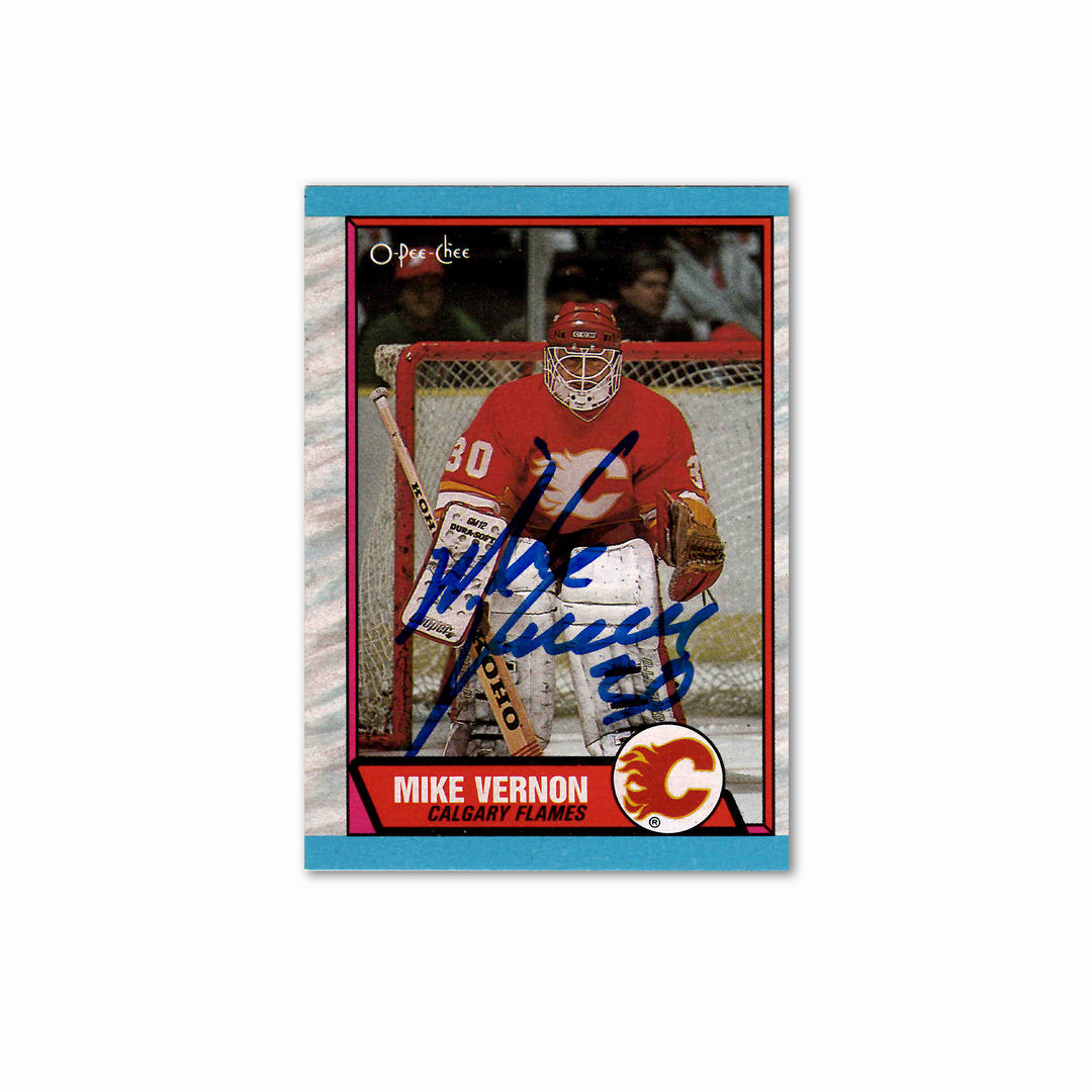 Mike Vernon Autographed Calgary Flames OPC 