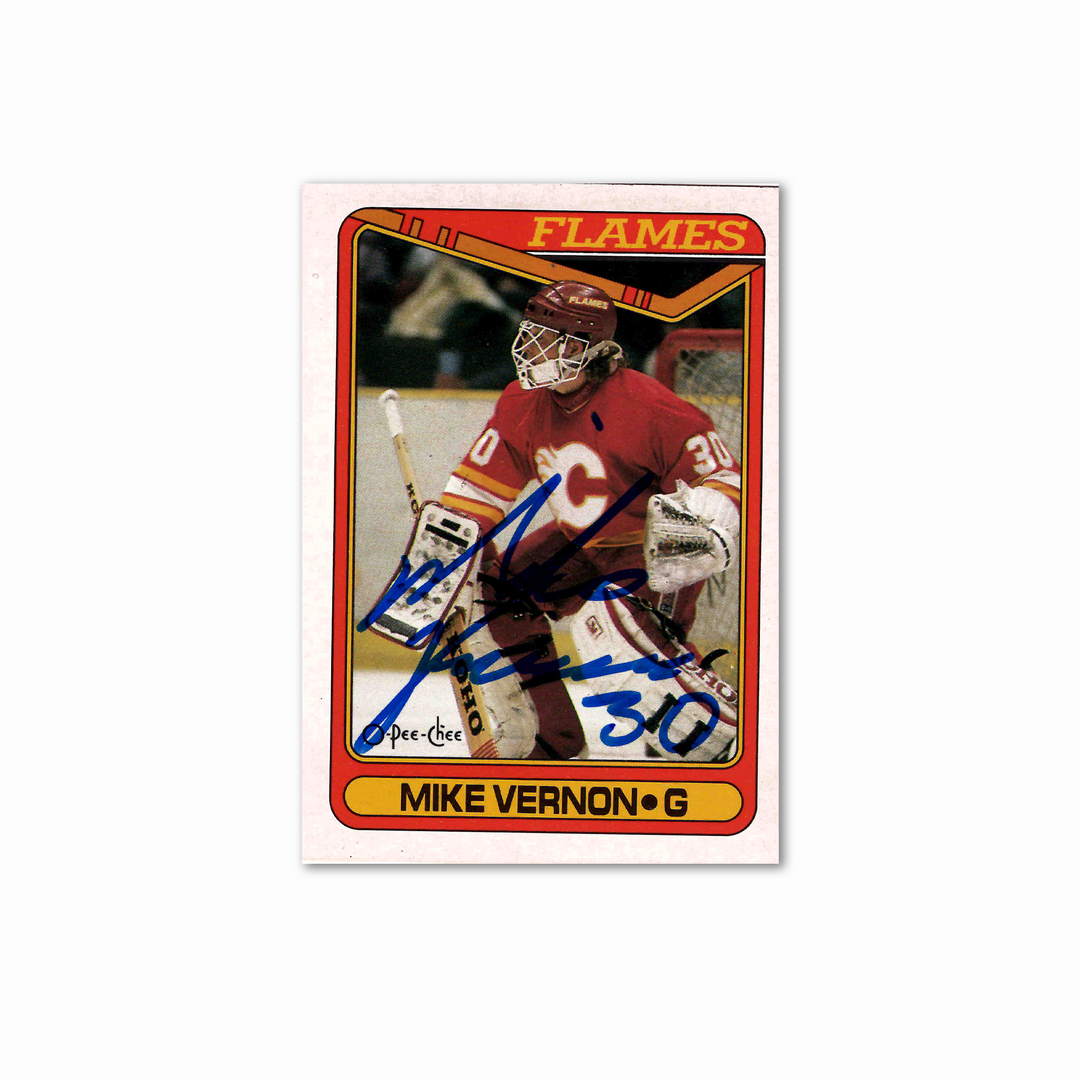 Mike Vernon Autographed Calgary Flames OPC 