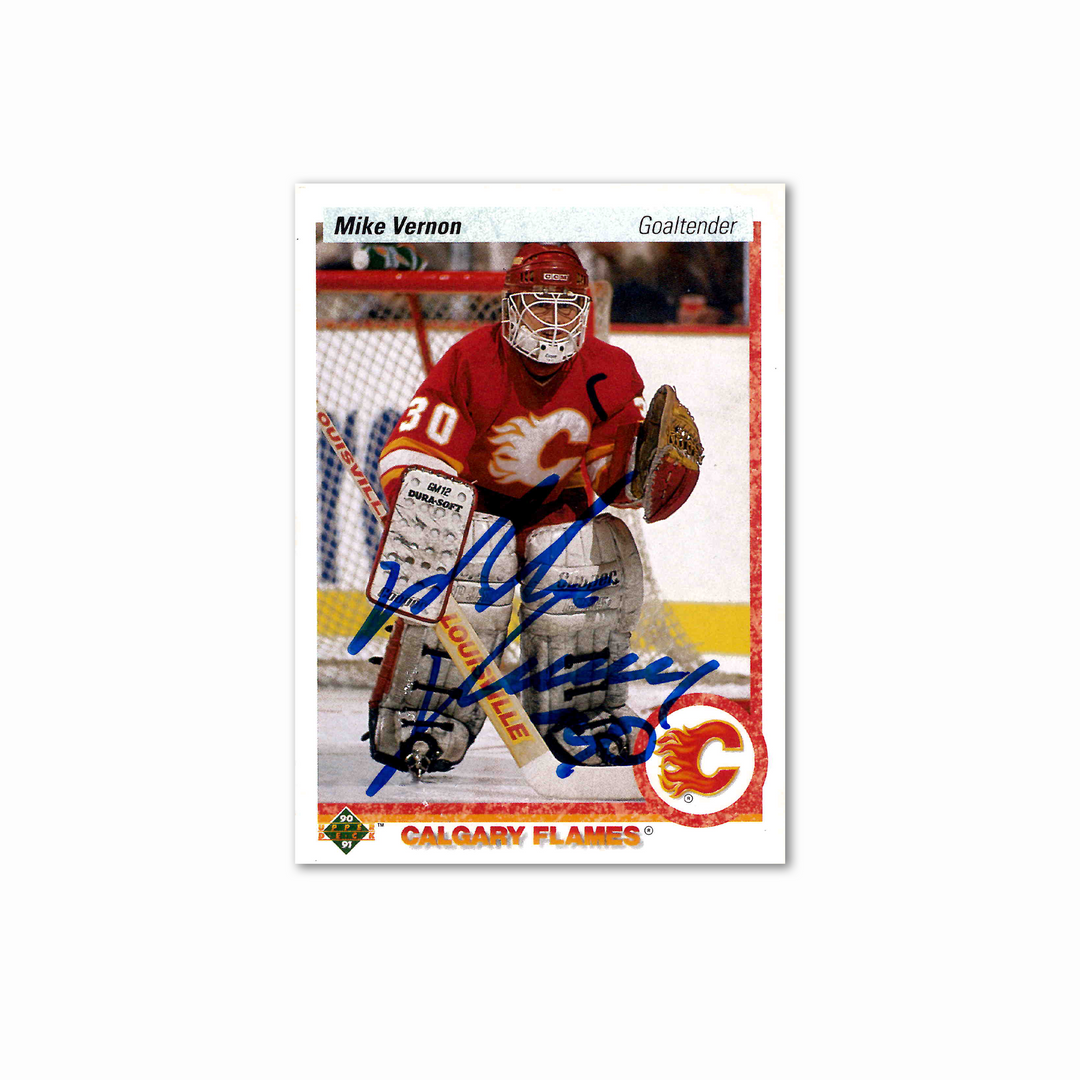 Mike Vernon Autographed Calgary Flames UDA 