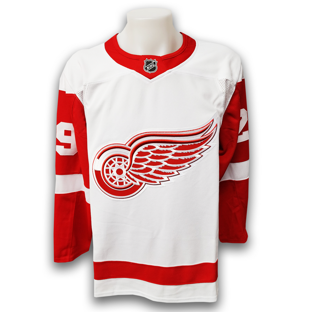 Mike Vernon Autographed Detroit Red Wings Away Fanatics Premium Career Jersey