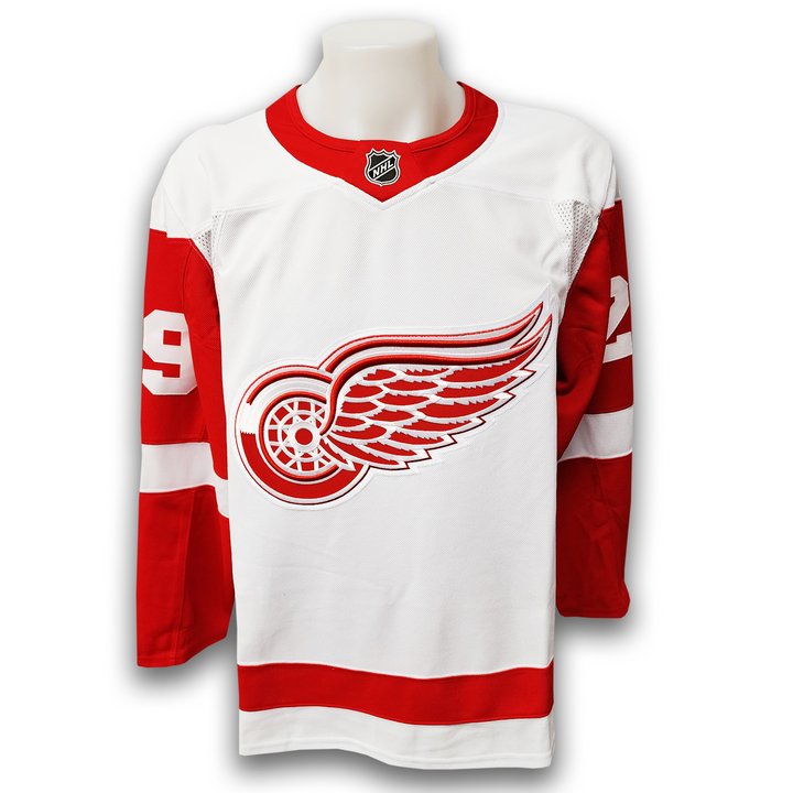 Mike Vernon Autographed Detroit Red Wings Away Fanatics Premium Career Jersey