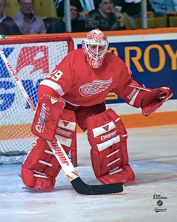 Pre-Order - Mike Vernon - Autographed Detroit Red Wings Home 8x10 Photo