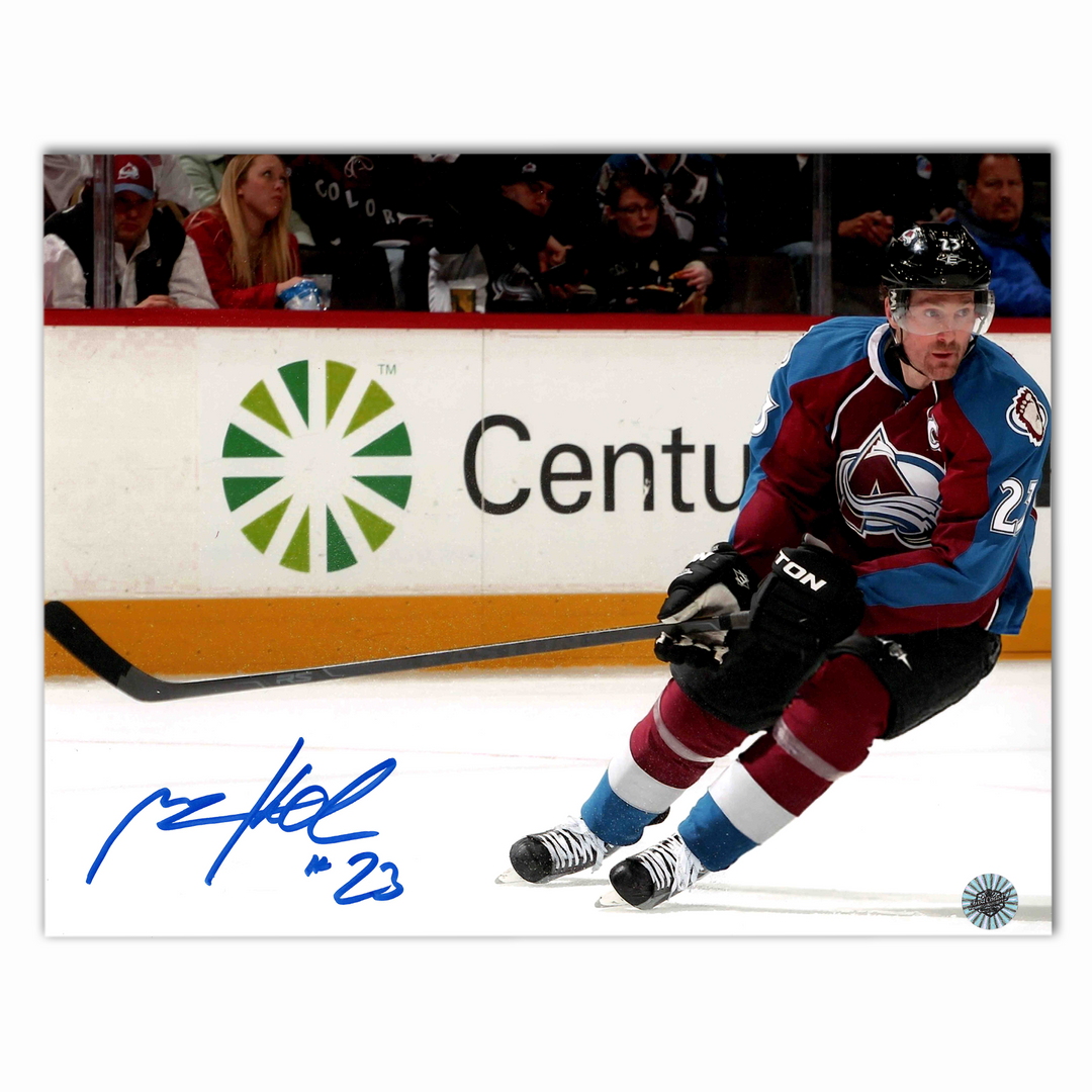 Milan Hejduk Autographed Colorado Avalanche Home 8x10 Horizontal Photo